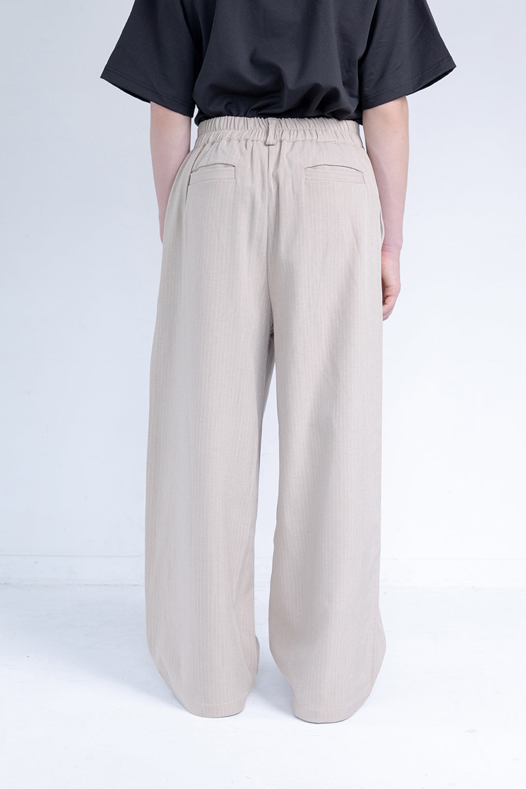 Button Detail Wide Pants