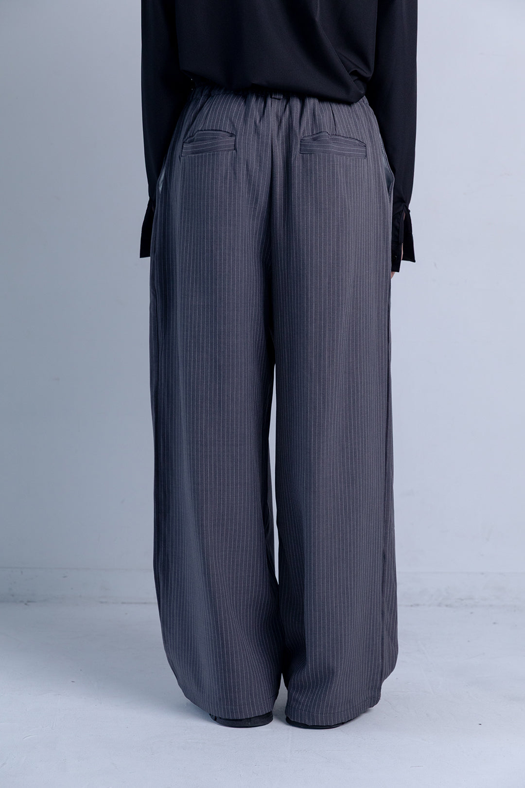Button Detail Wide Pants