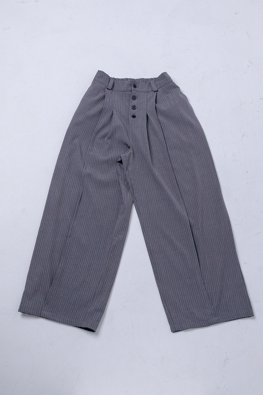 Button Detail Wide Pants