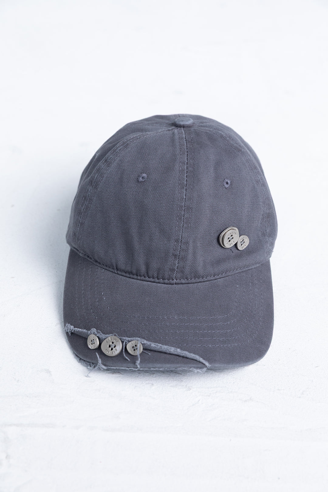 Button Distressed Cap