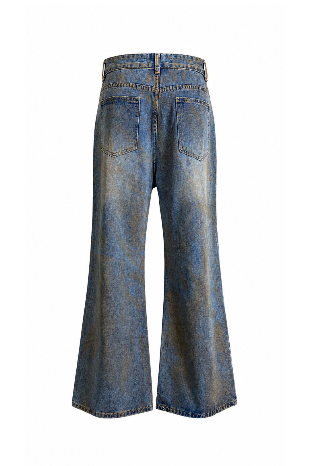 Distressed Flared Denim