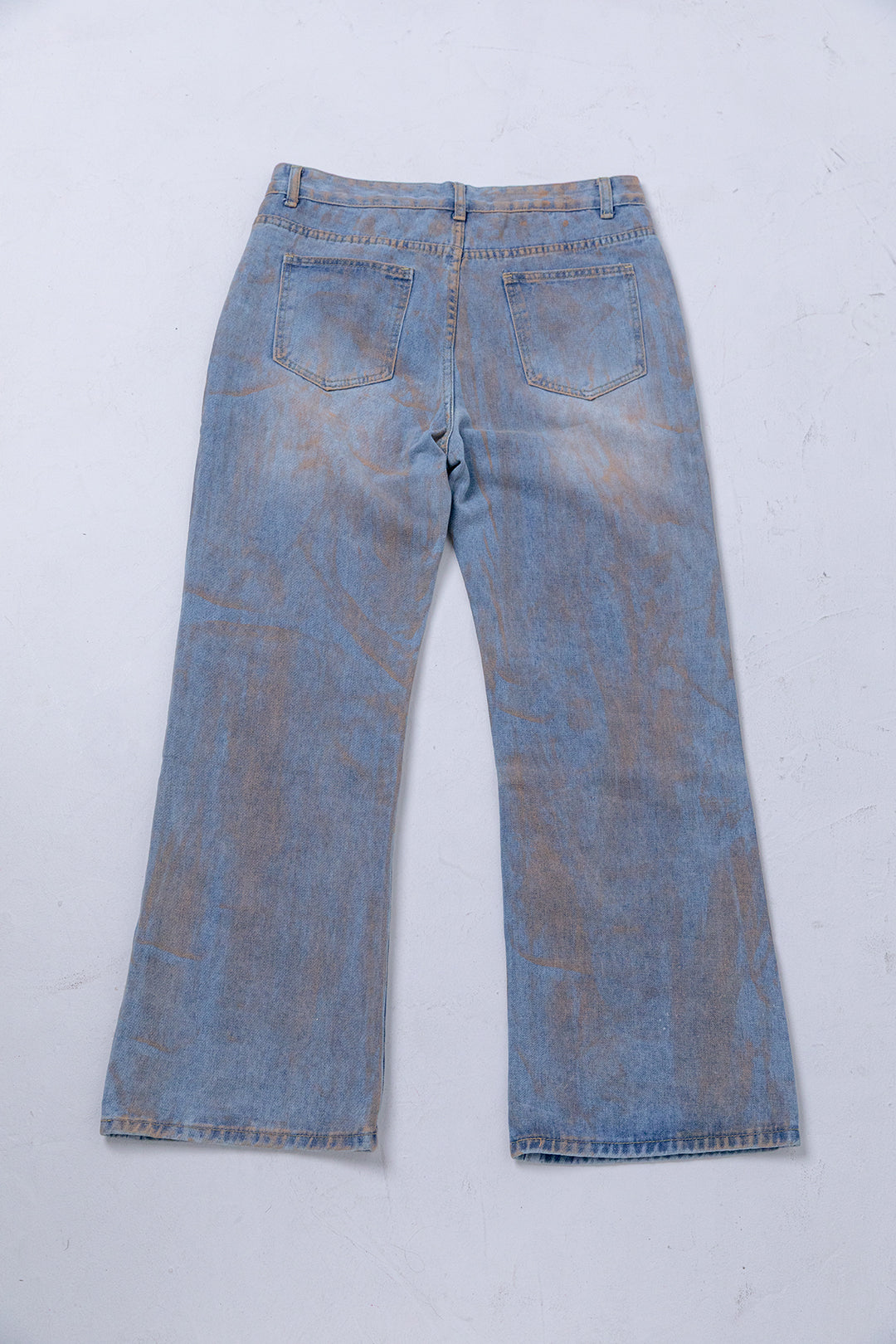 Distressed Flared Denim