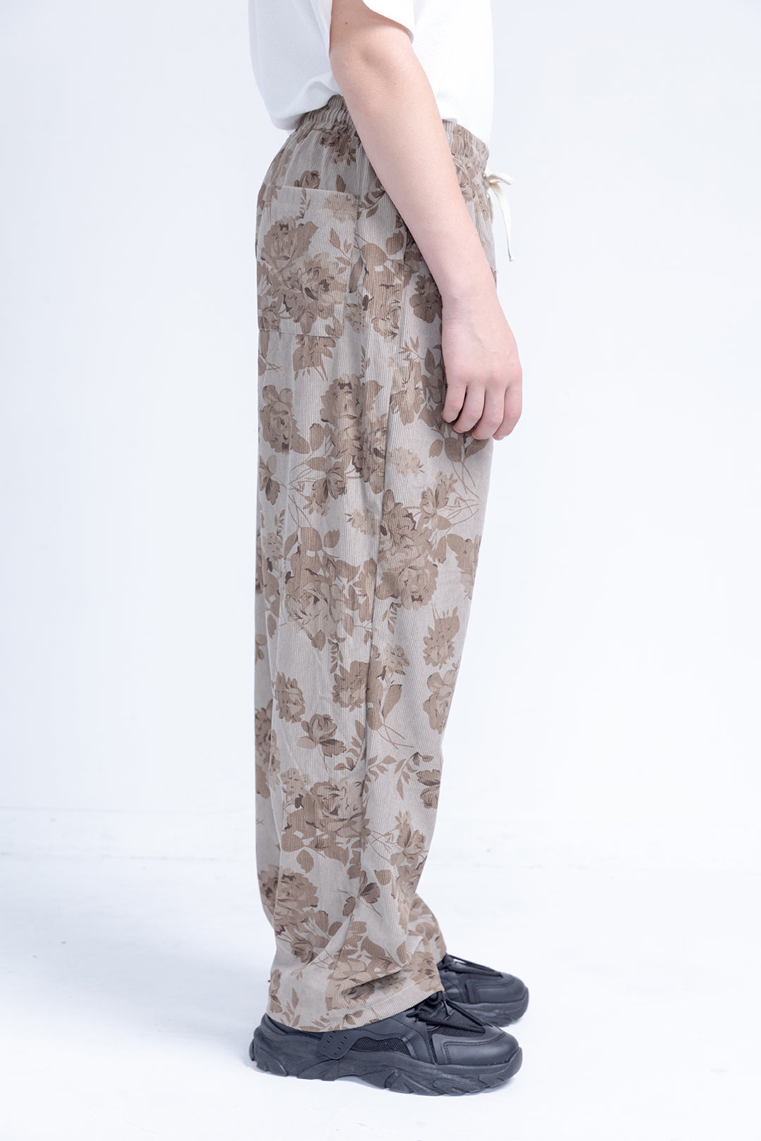 Floral Corduroy Pants