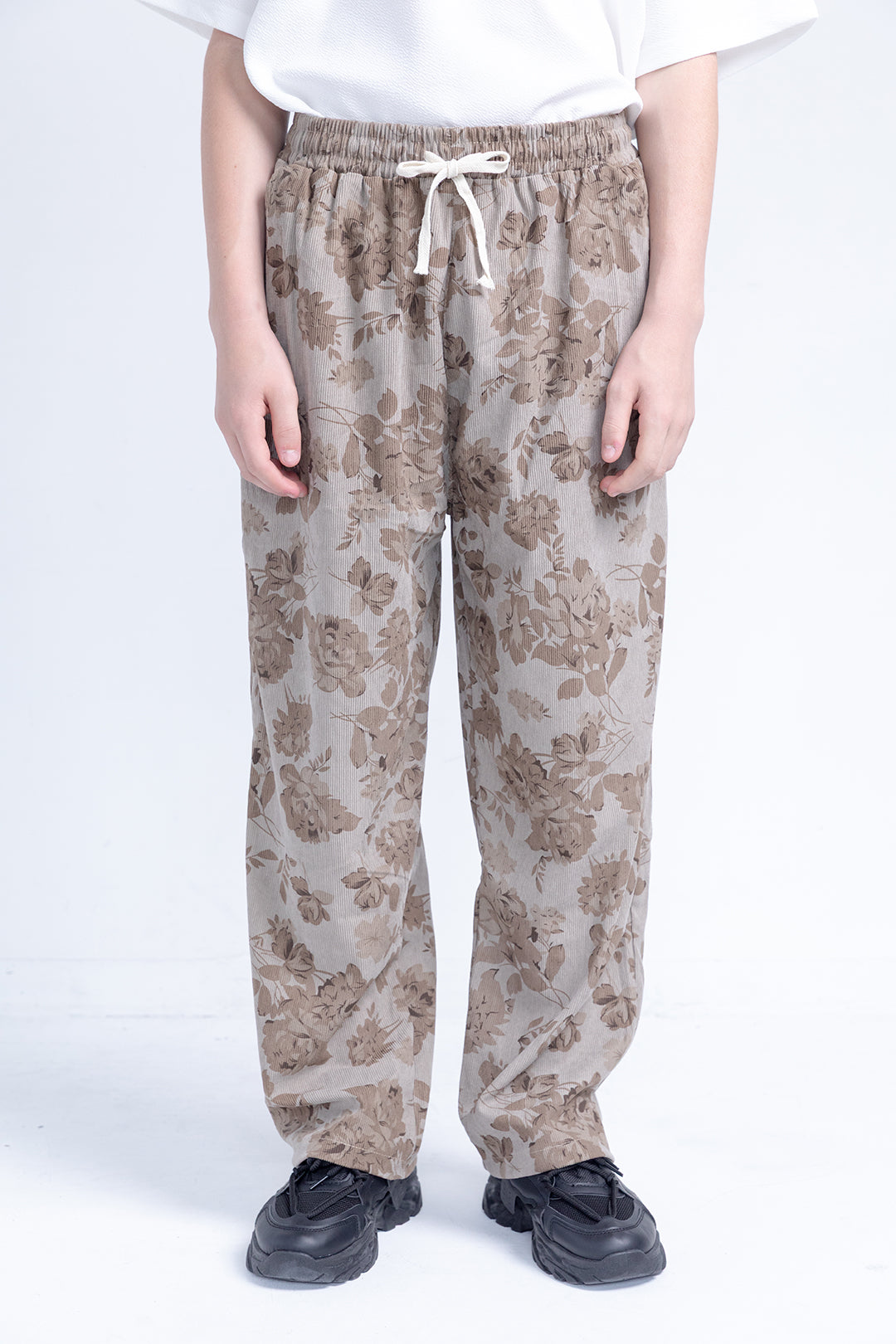 Floral Corduroy Pants