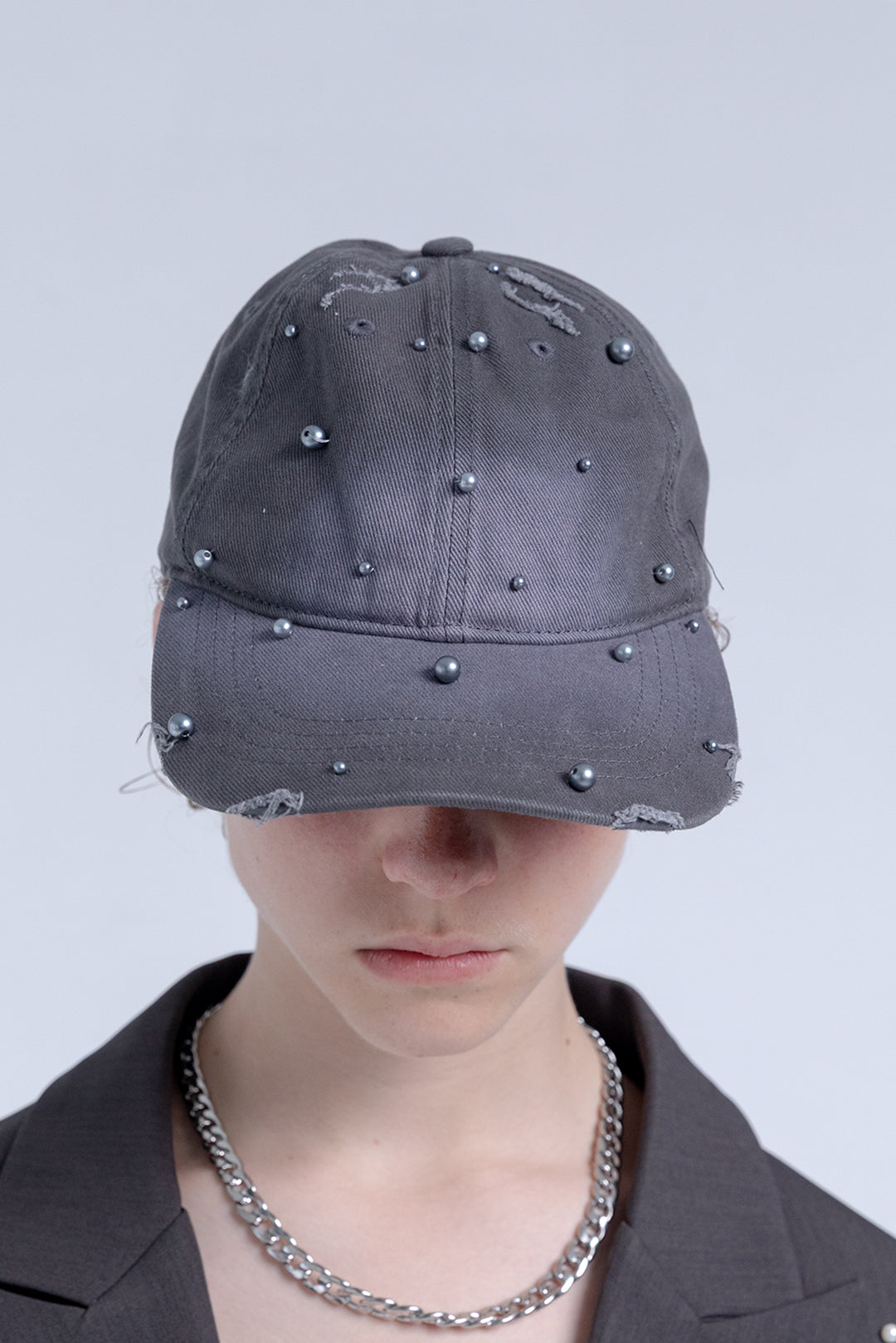 Pearl Distressed Cap
