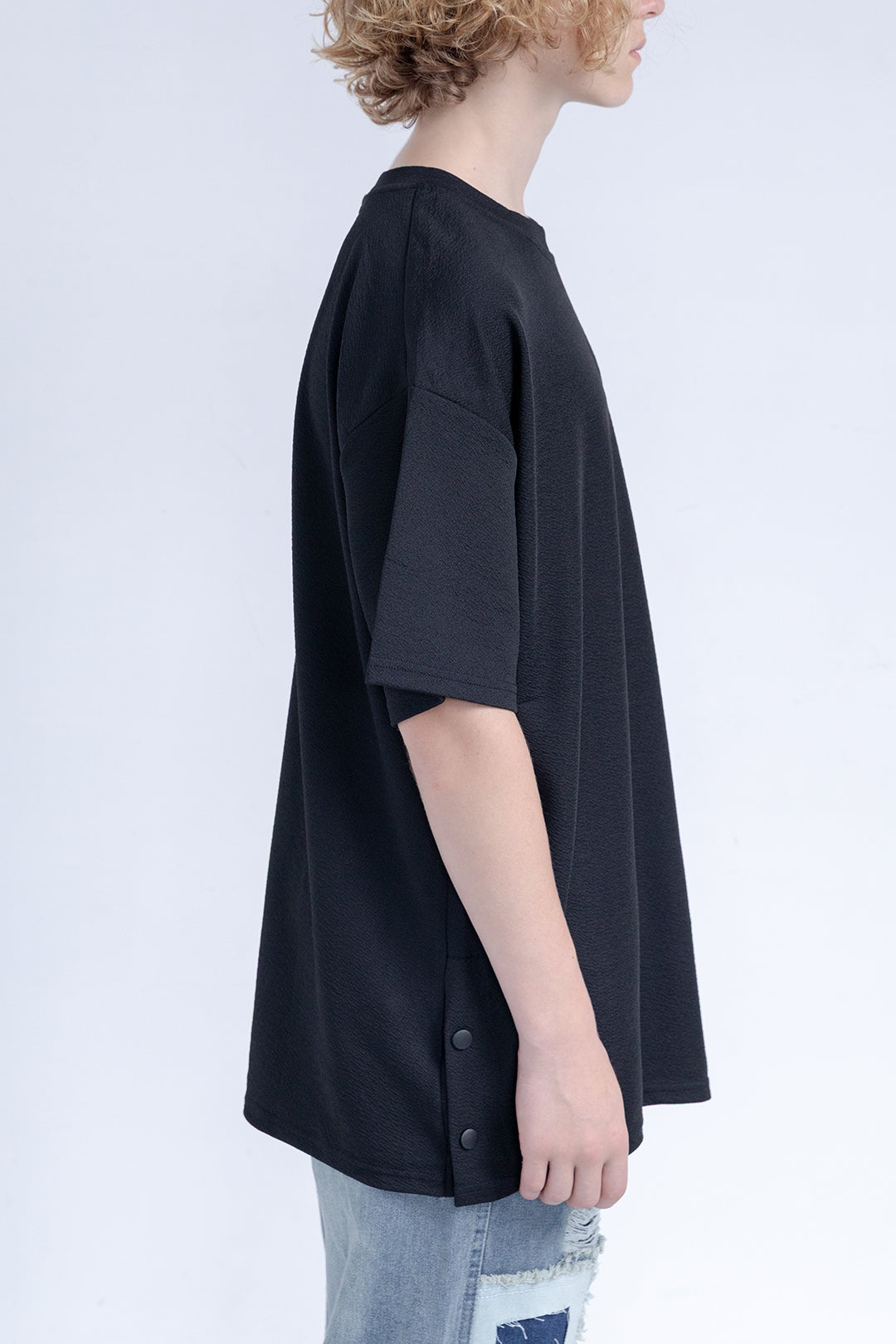 Side Snap Detail T-Shirt