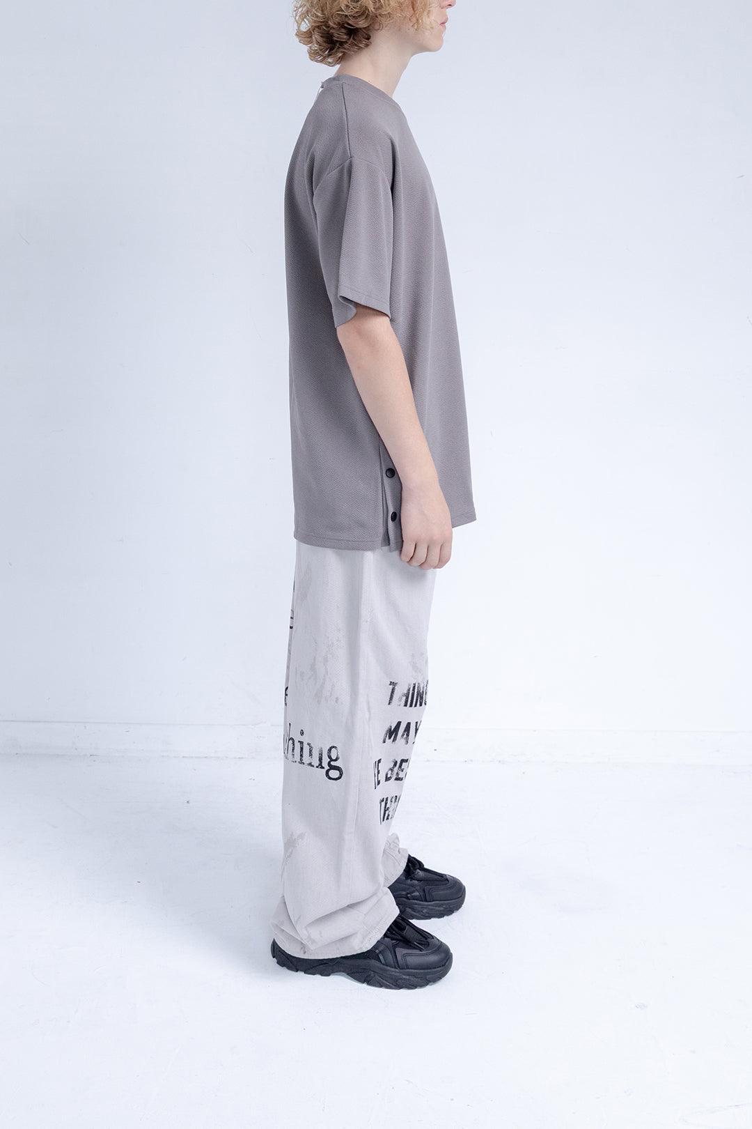 Side Snap Detail T-Shirt