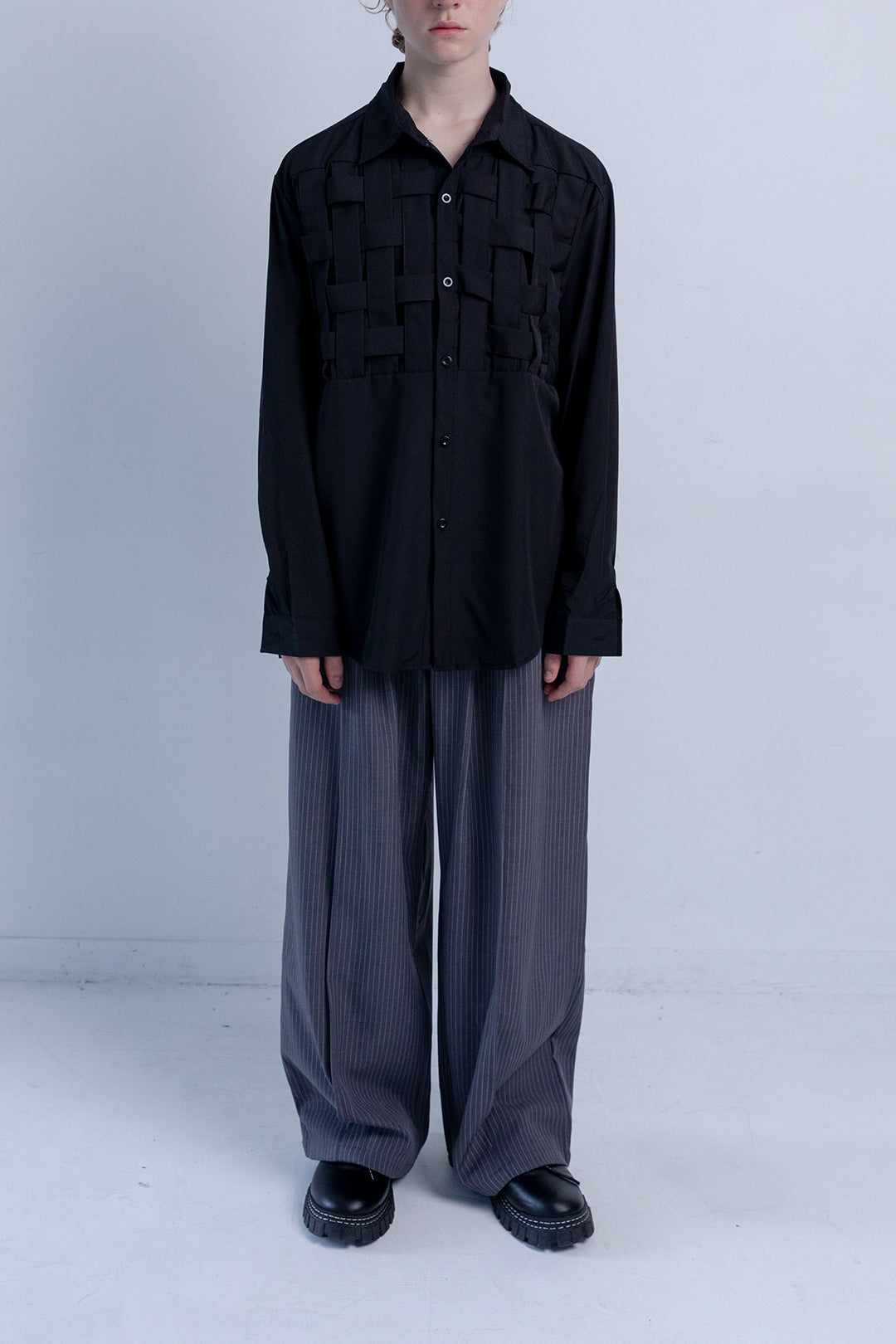 Woven Panel Shirt