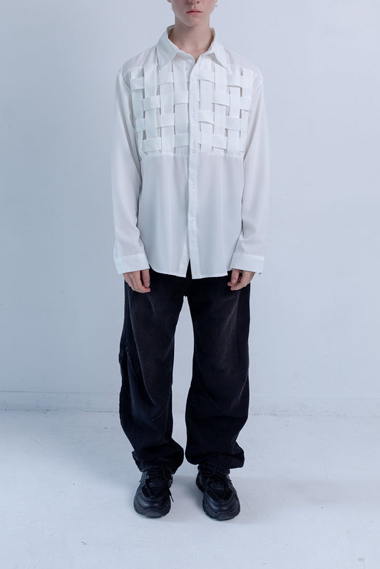Woven Panel Shirt